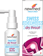 newmed Throat Spray for a dry throat and hoarseness