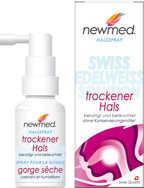 newmed Halsspray bei trockenem Hals und Heiserkeit